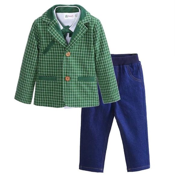 smart baby wears Other - Green blazer outfit